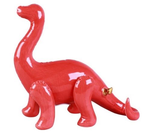 Spaarpot dinosaurus - rood
