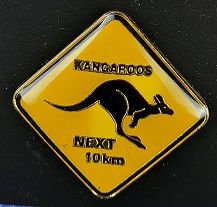 Pin - Kangaroos next 10 km