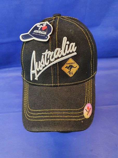 Baseball cap - Australia / Roadsign - zwart