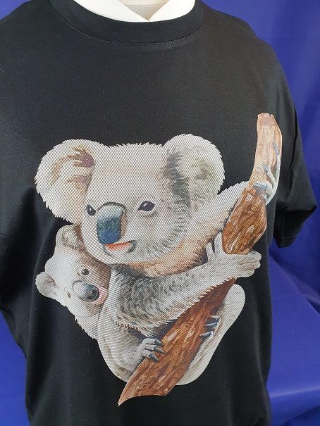 T-shirt - Zwart - Koala - size M