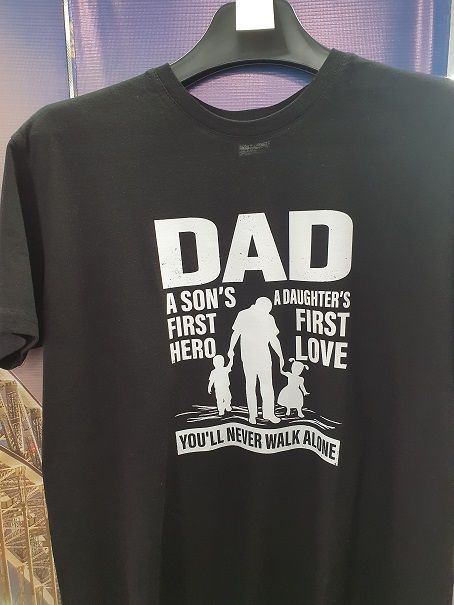 T-Shirt -  Dad/Son - You'll never walk alone - size XL