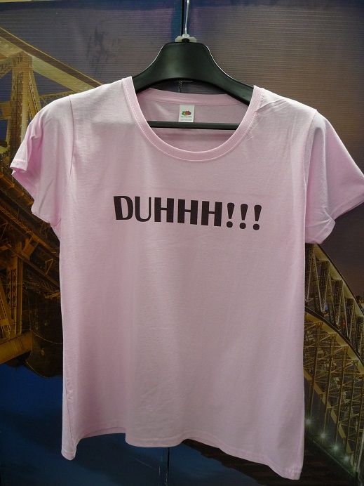 T-shirt - LICHT ROSE - Duhhh - size XL