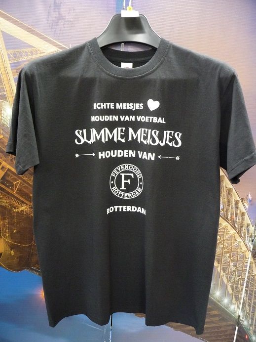 T-shirt - Slimme meisjes - zwart Size M